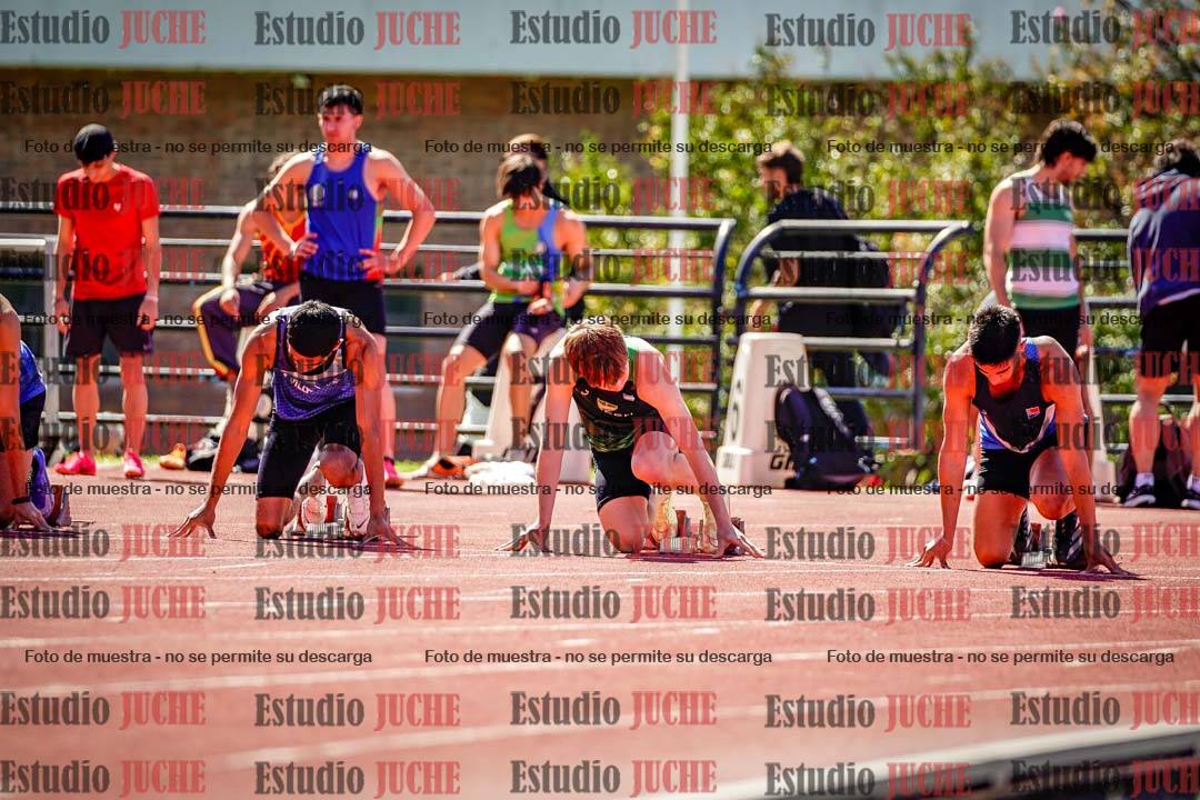 Fotos de los 100 m de varones