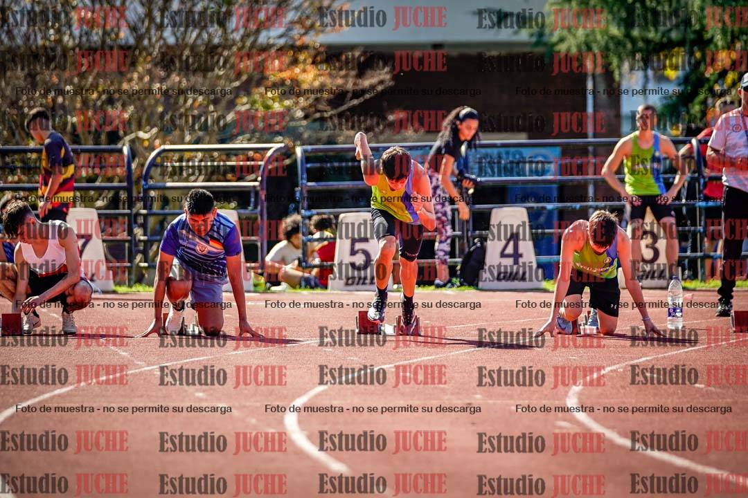 Fotos de los 100 m llanos de varones