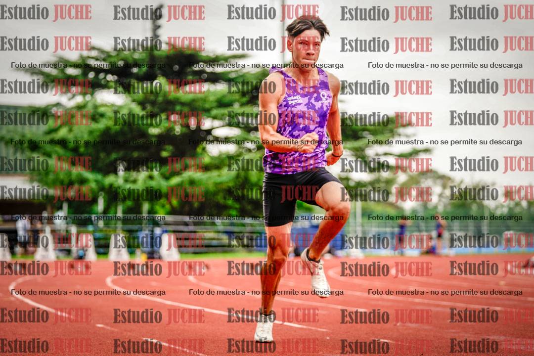 Fotos de los 100 m llanos de varones