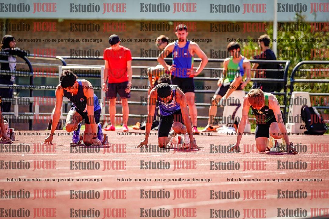 Fotos de los 100 m de varones