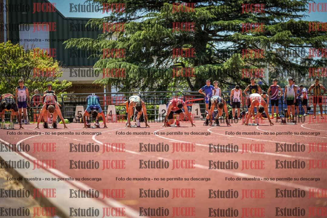 Fotos de los 100 m llanos de varones