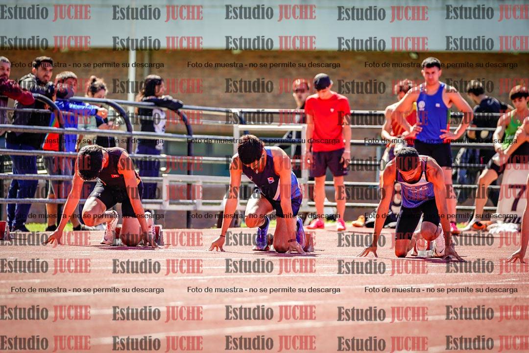 Fotos de los 100 m de varones