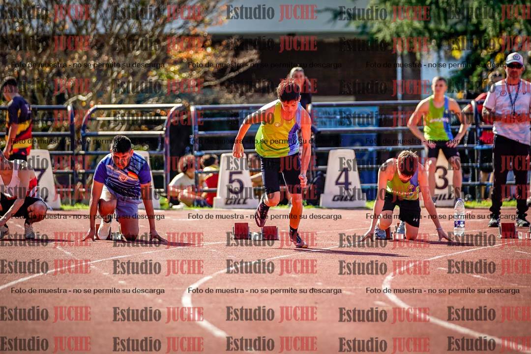 Fotos de los 100 m llanos de varones