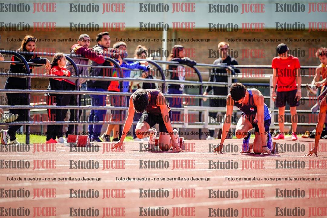 Fotos de los 100 m de varones