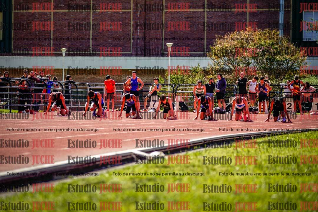 Fotos de los 100 m de varones