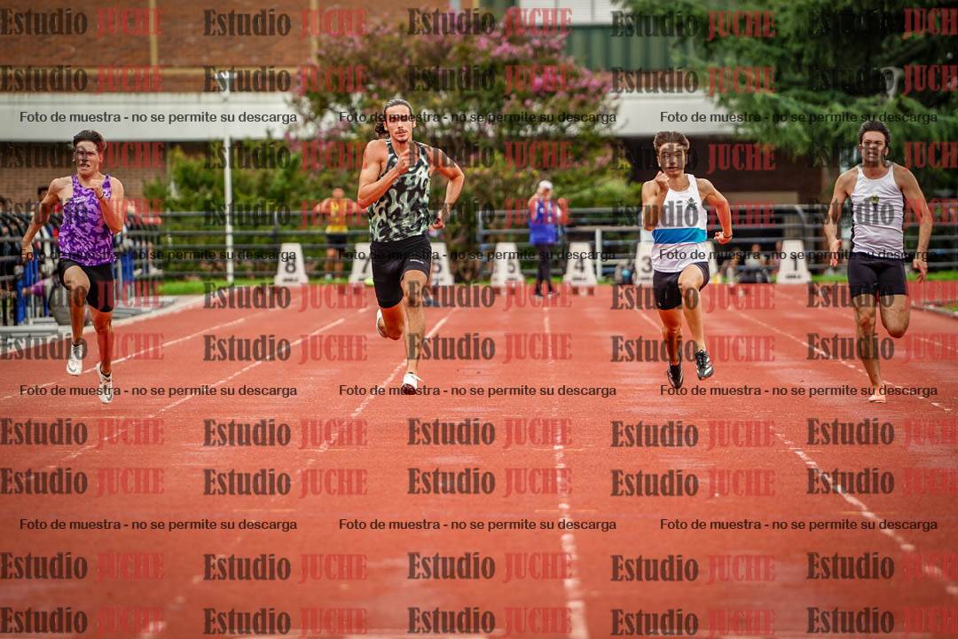 Fotos de los 100 m llanos de varones