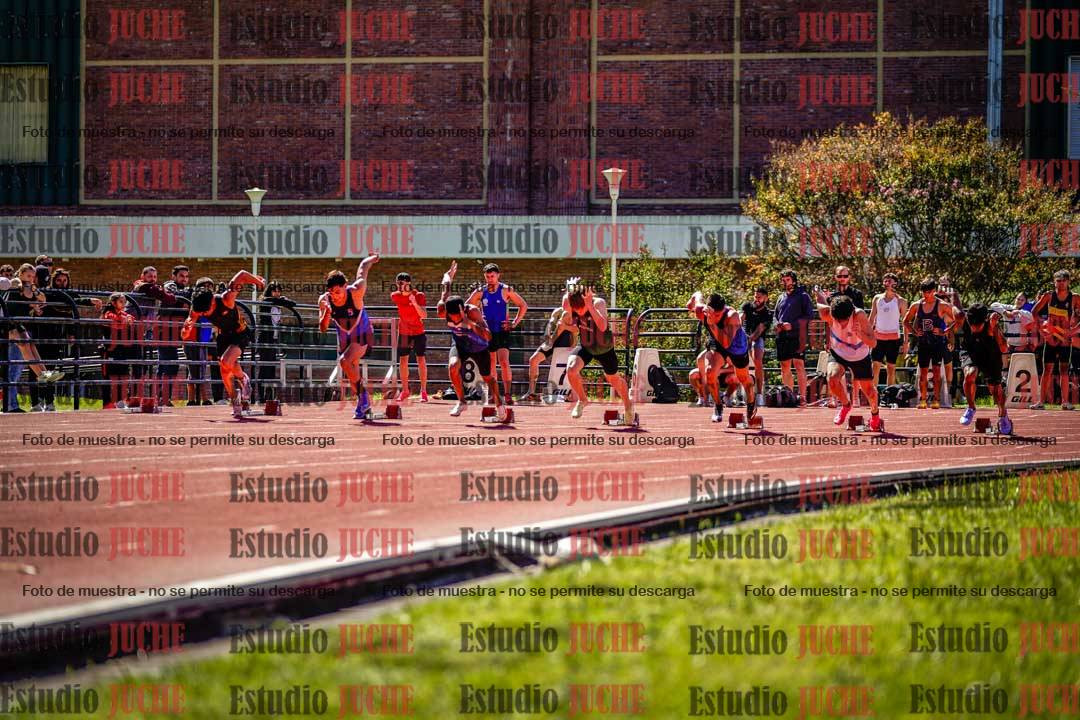 Fotos de los 100 m de varones