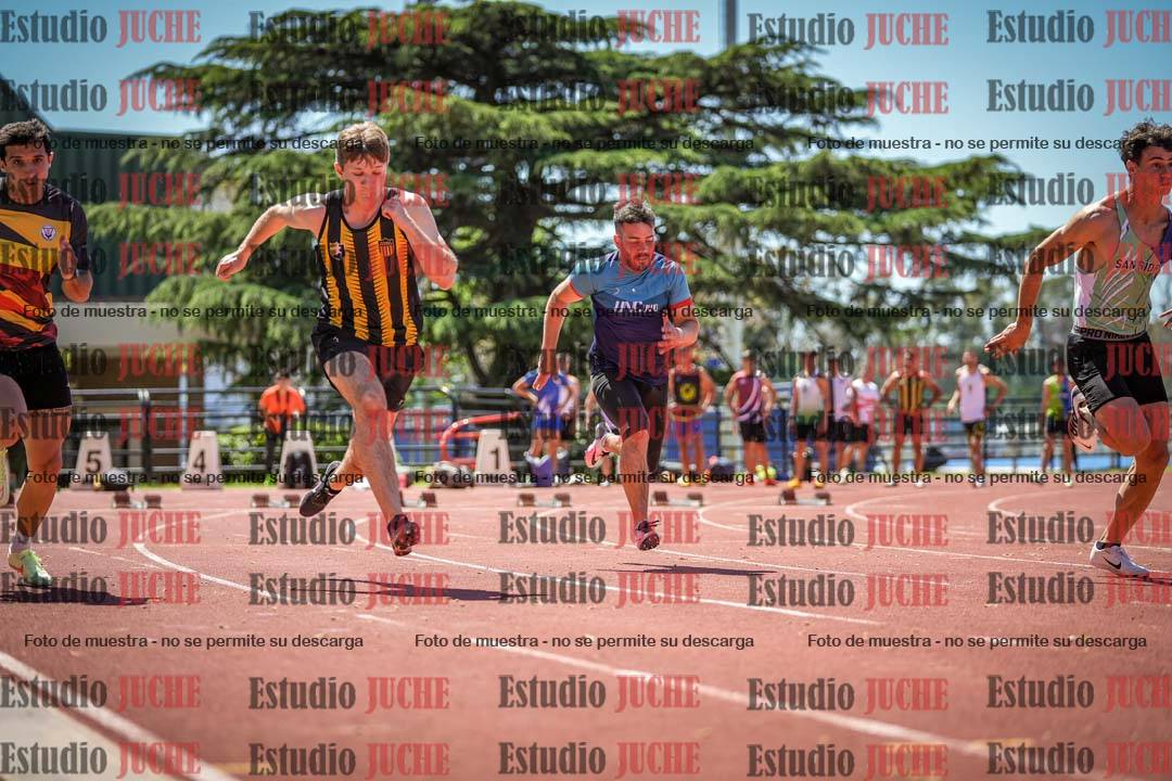 Fotos de los 100 m llanos de varones