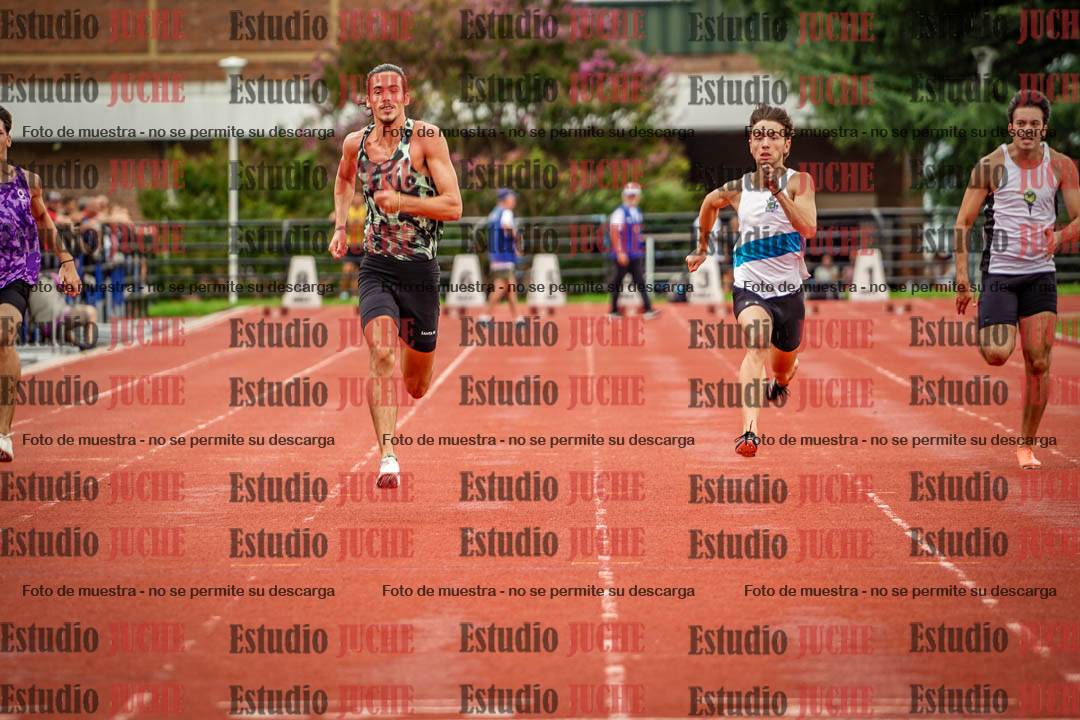 Fotos de los 100 m llanos de varones