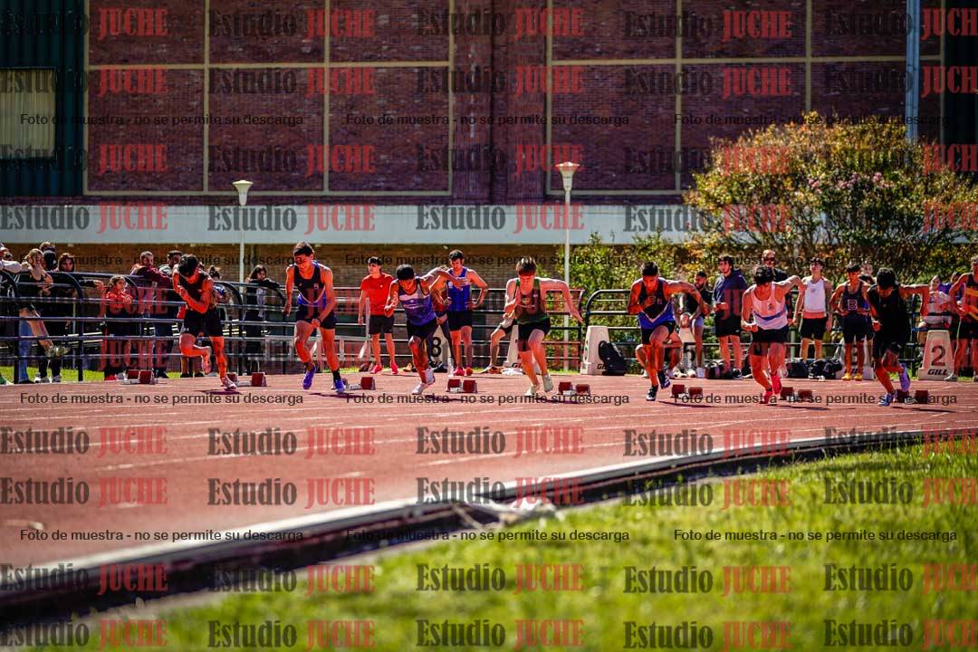 Fotos de los 100 m de varones