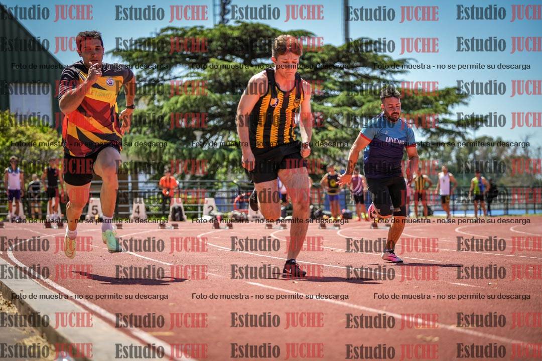 Fotos de los 100 m llanos de varones