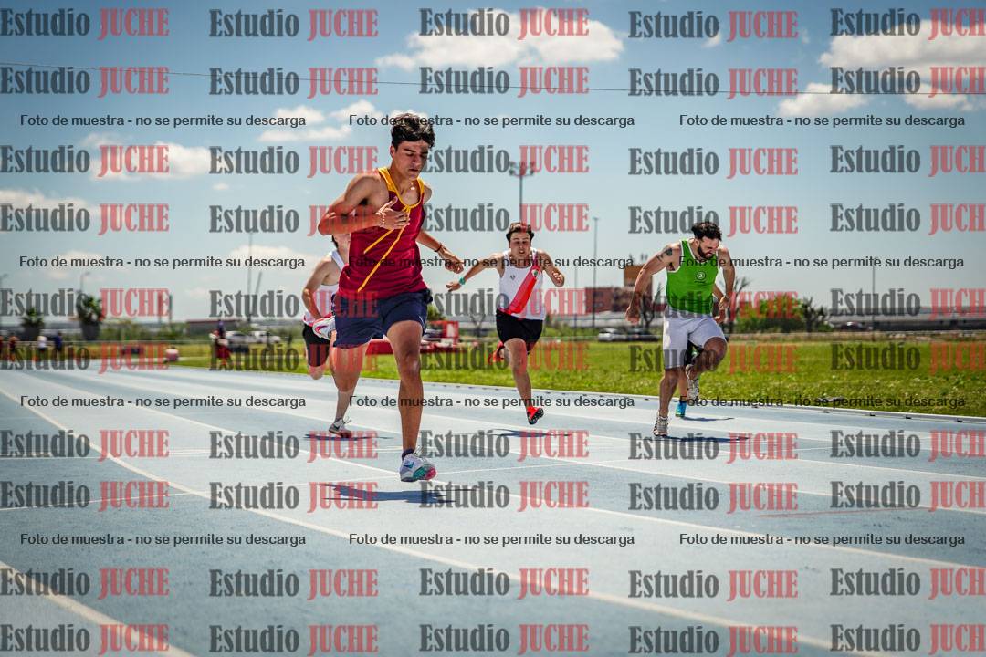 Fotos de los 100 m llanos de varones