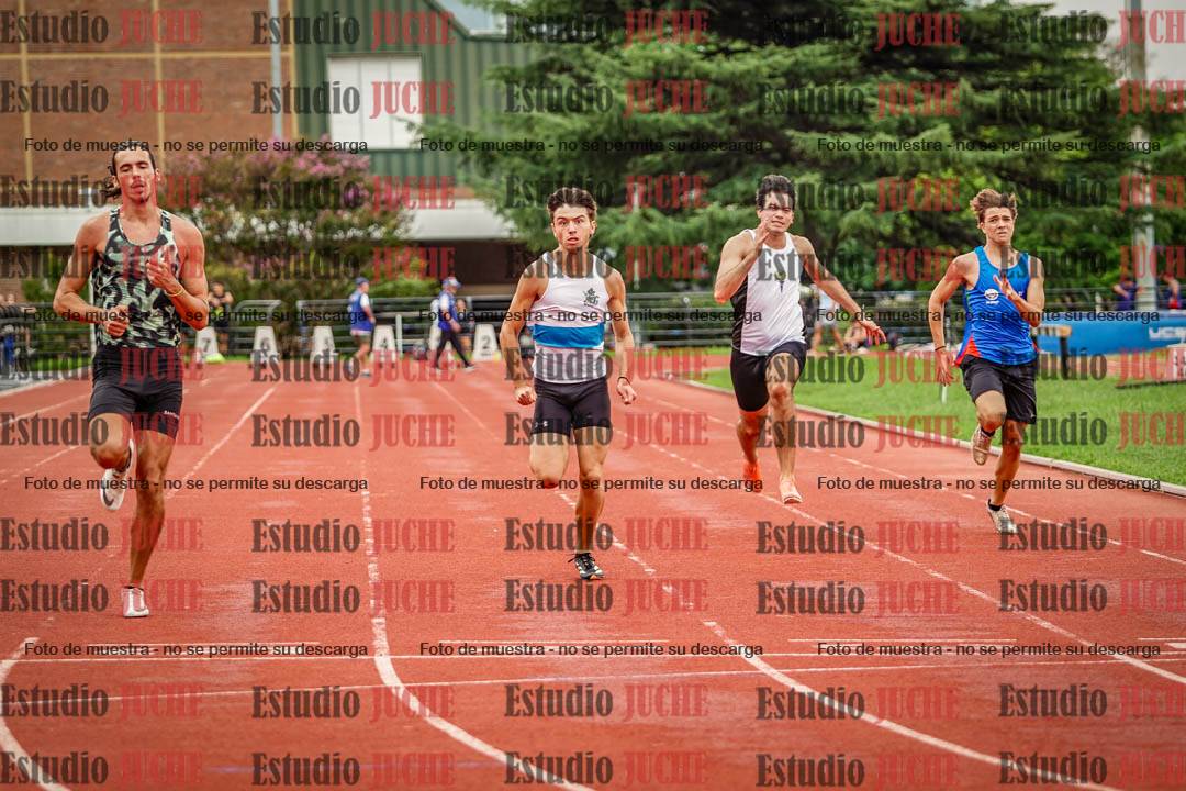 Fotos de los 100 m llanos de varones