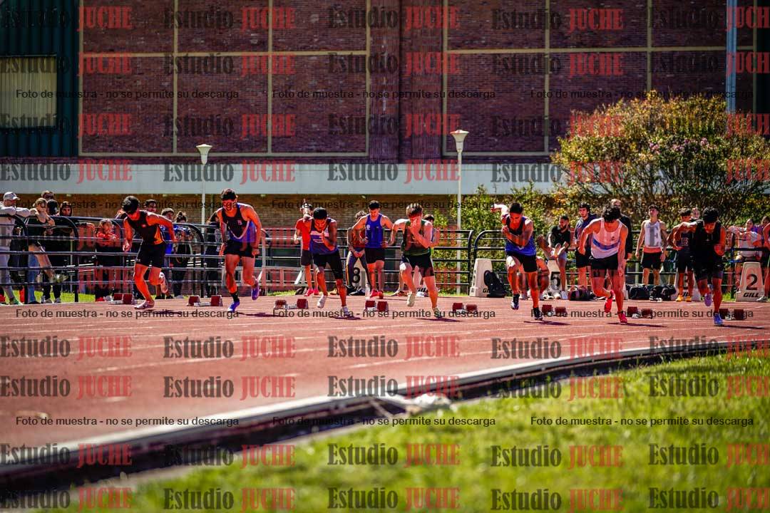 Fotos de los 100 m de varones