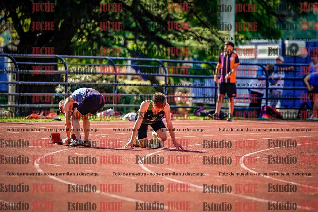 Fotos de los 100 m llanos de varones