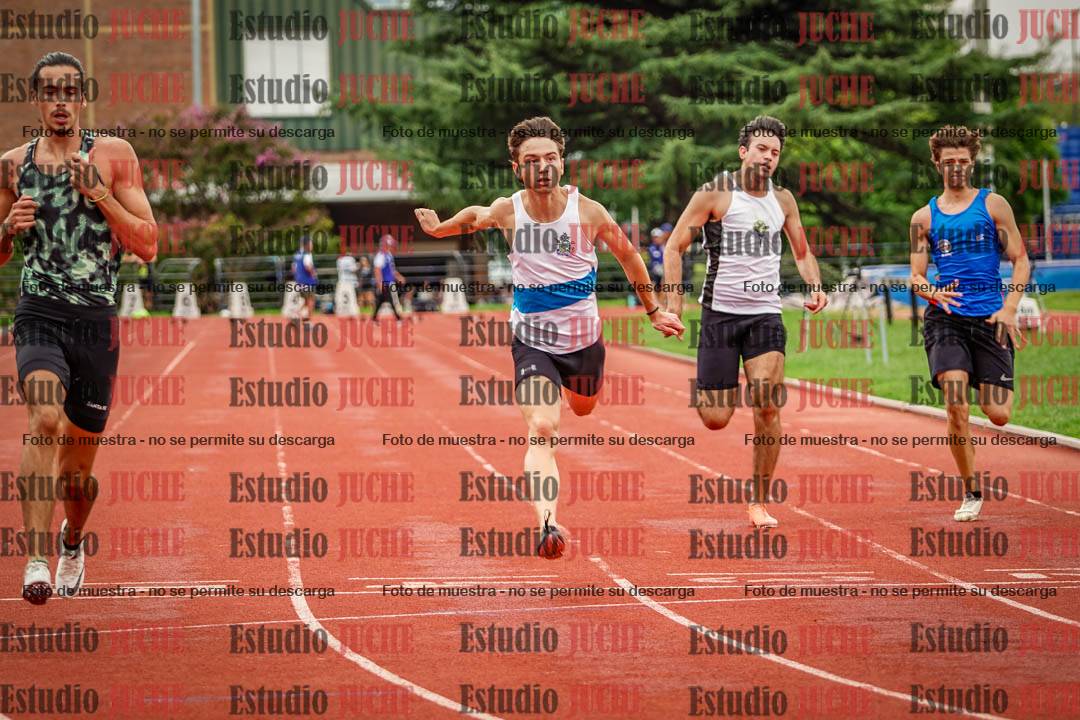 Fotos de los 100 m llanos de varones