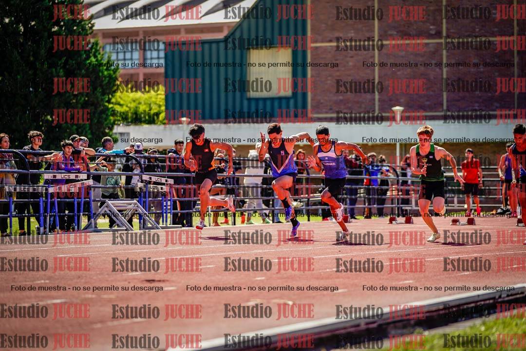 Fotos de los 100 m de varones