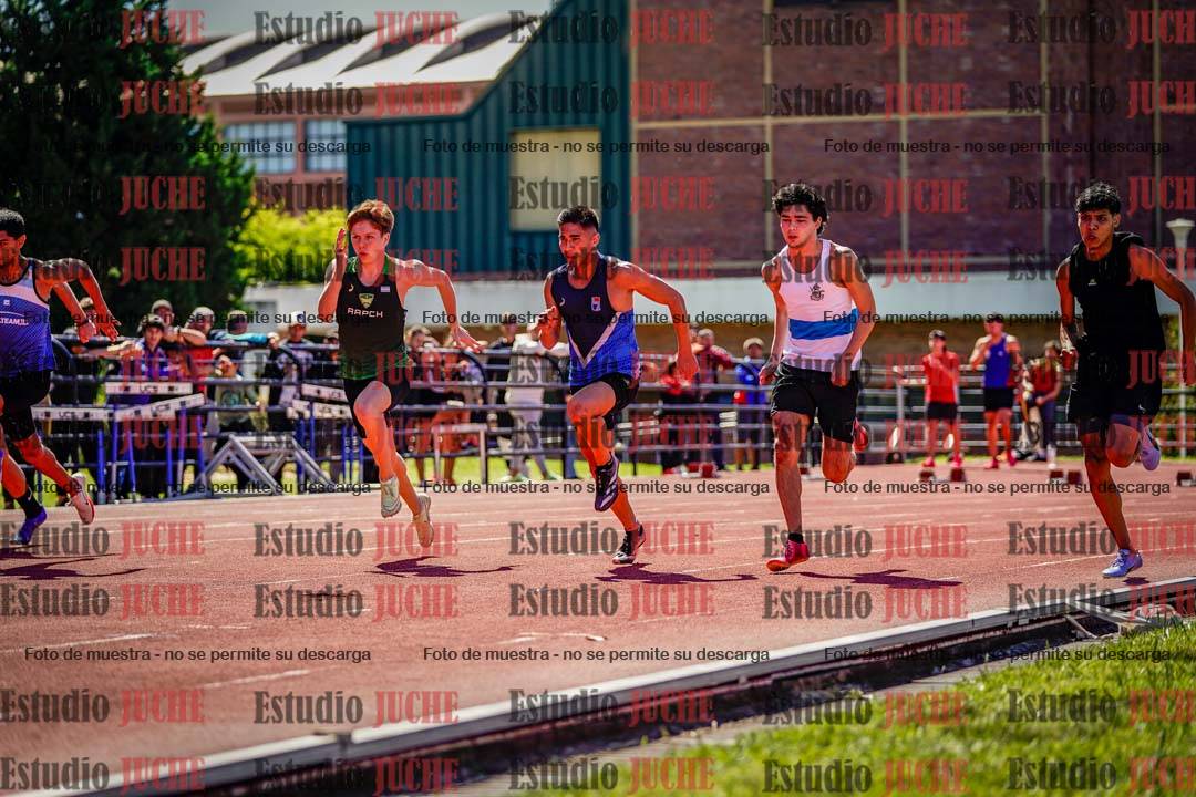 Fotos de los 100 m de varones