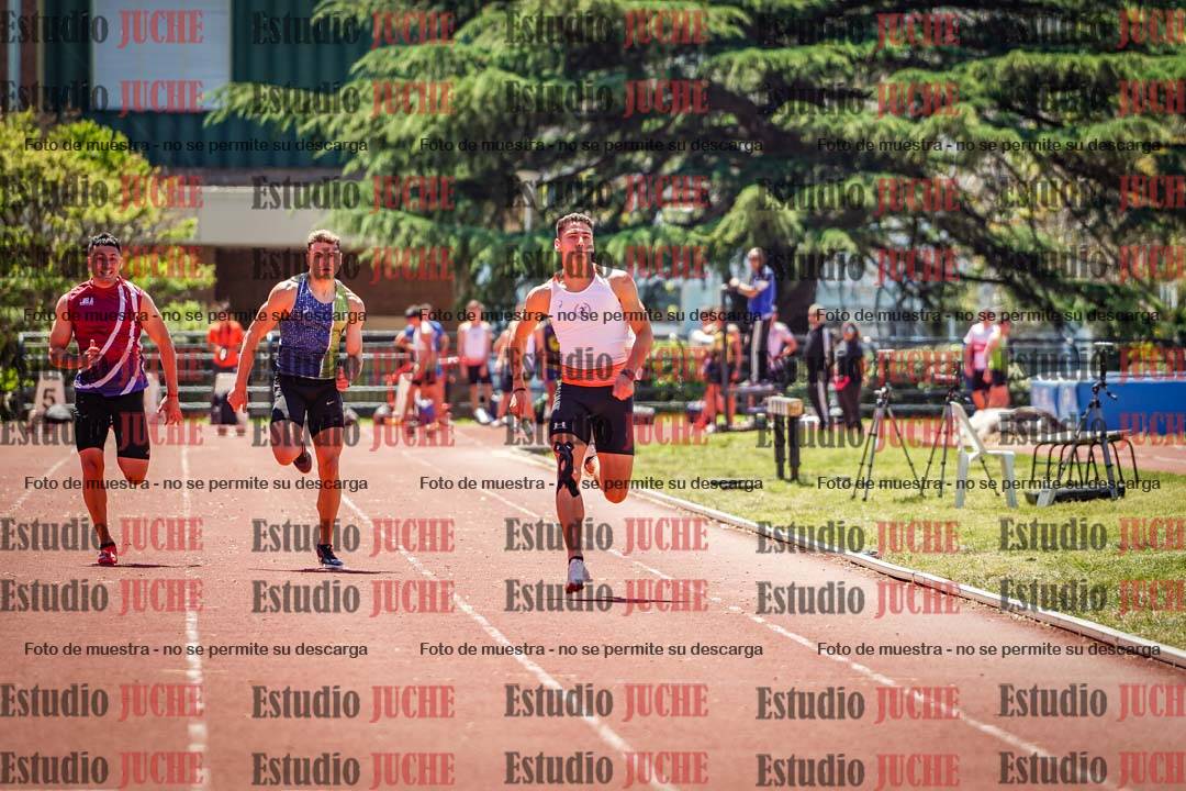 Fotos de los 100 m llanos de varones