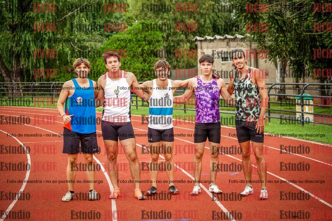 Fotos de los 100 m llanos de varones