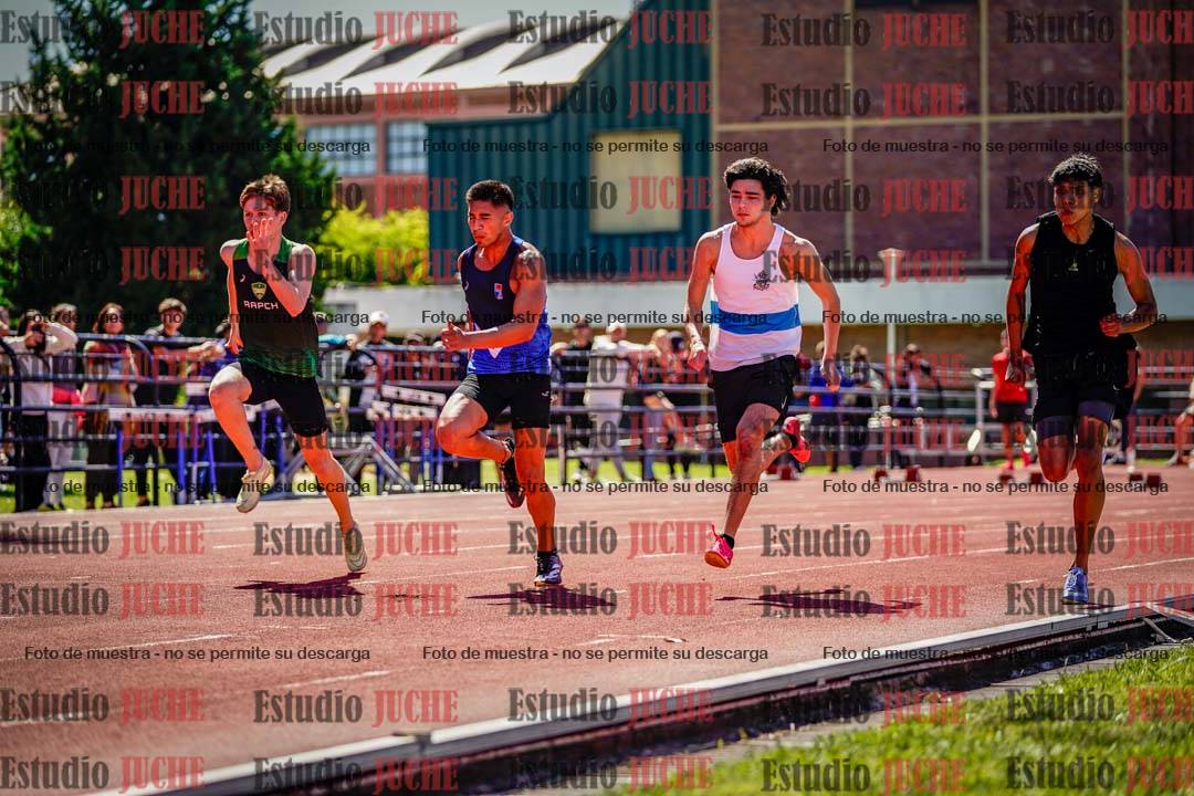 Fotos de los 100 m de varones