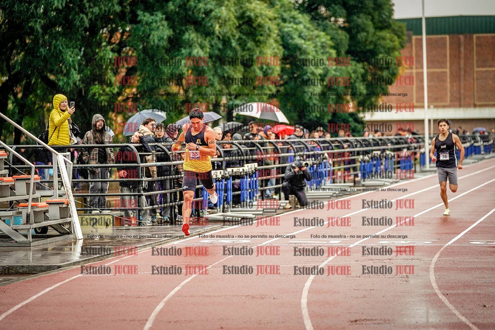 Fotos de los 400 m de varones