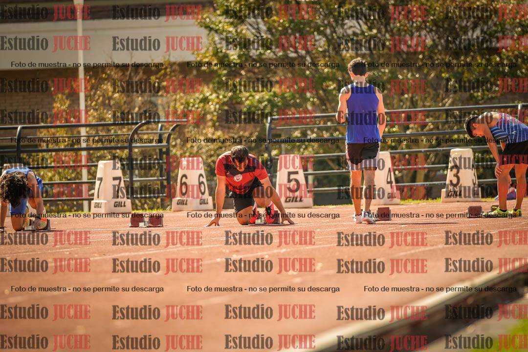 Fotos de los 100 m llanos de varones
