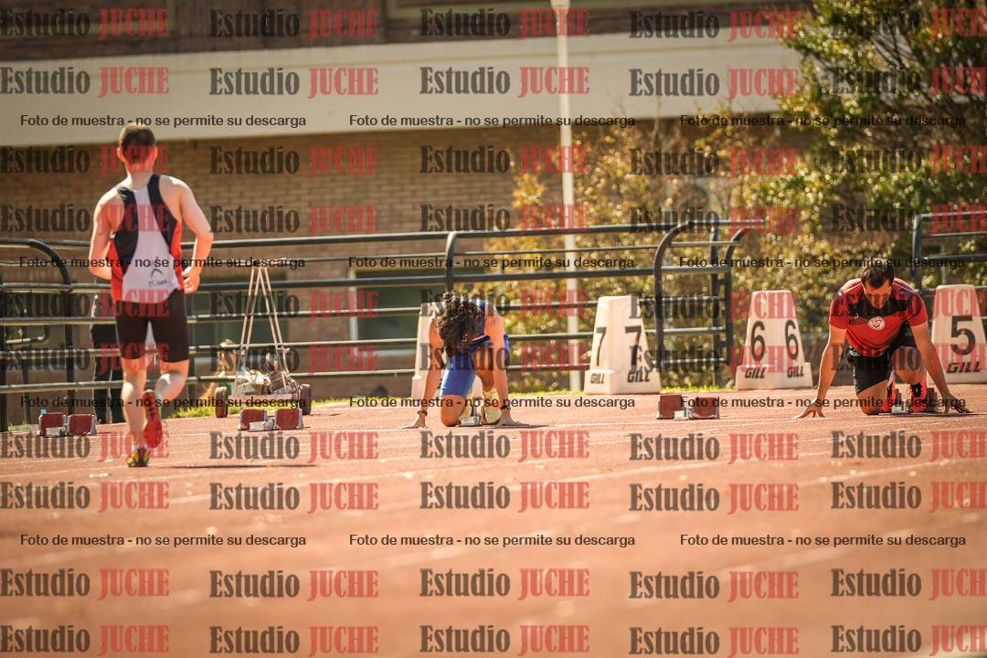 Fotos de los 100 m llanos de varones