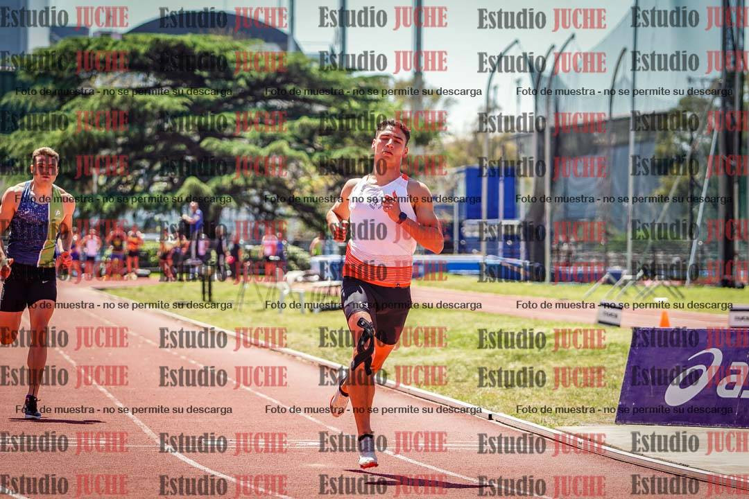 Fotos de los 100 m llanos de varones