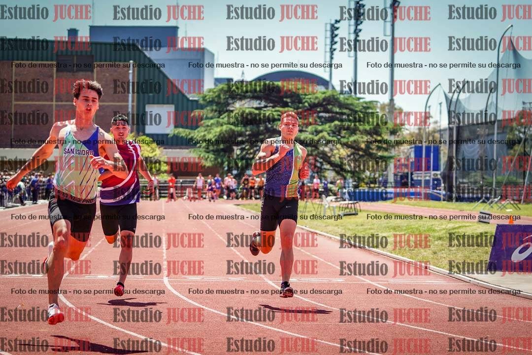 Fotos de los 100 m llanos de varones