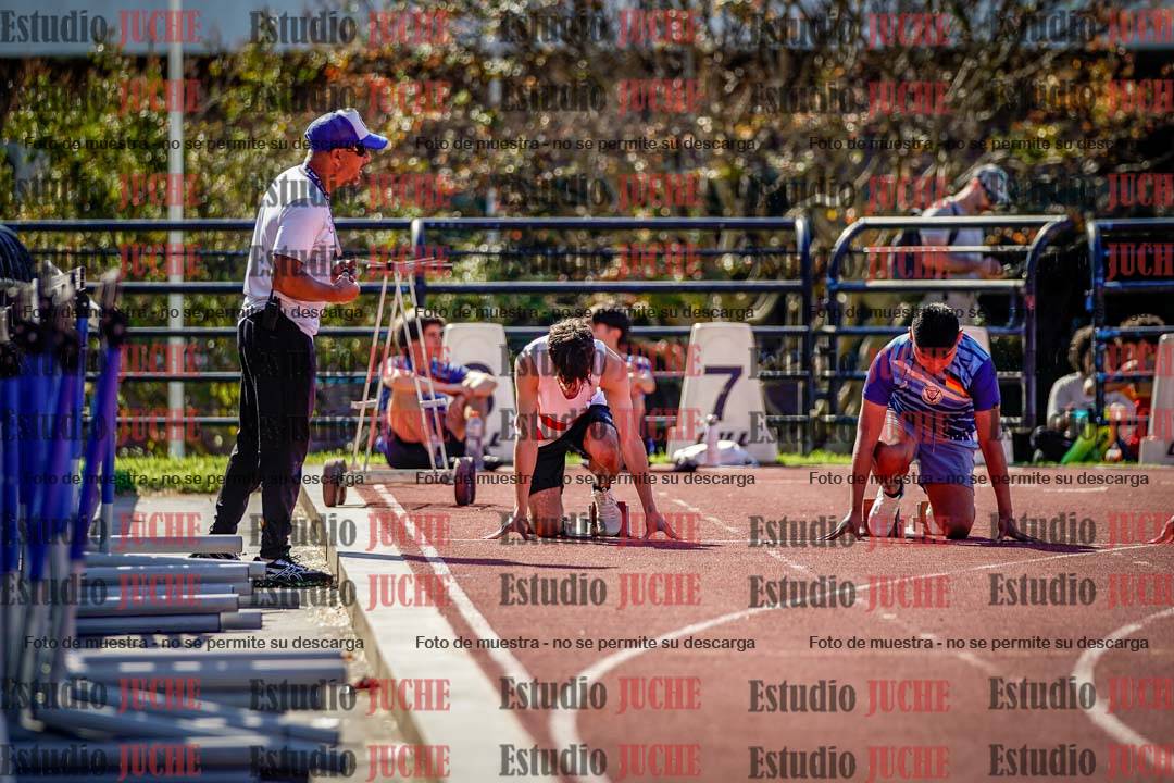 Fotos de los 100 m llanos de varones