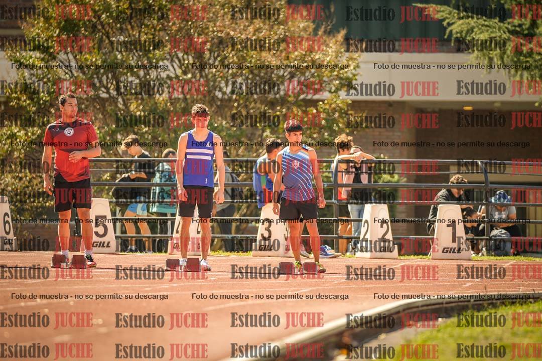 Fotos de los 100 m llanos de varones