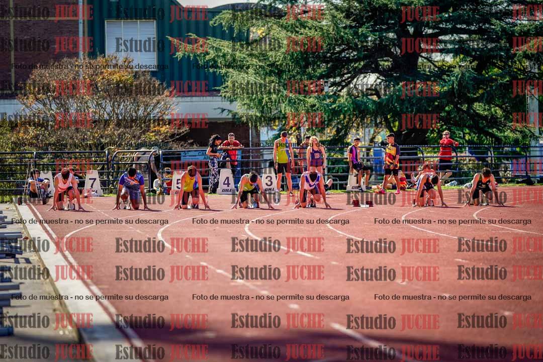 Fotos de los 100 m llanos de varones