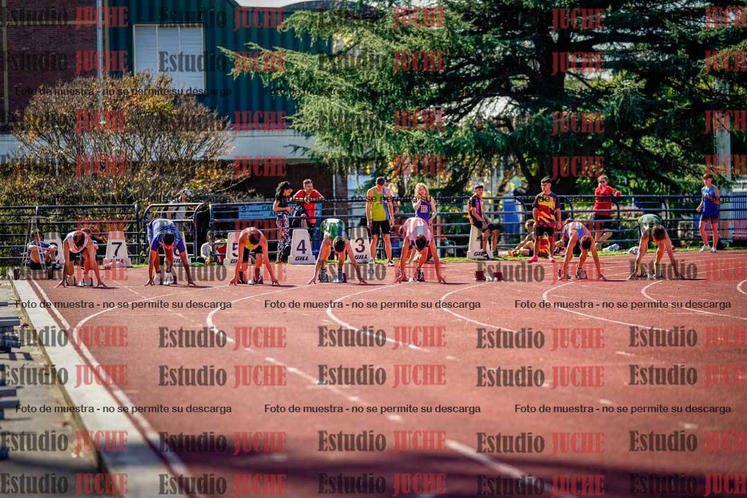 Fotos de los 100 m llanos de varones