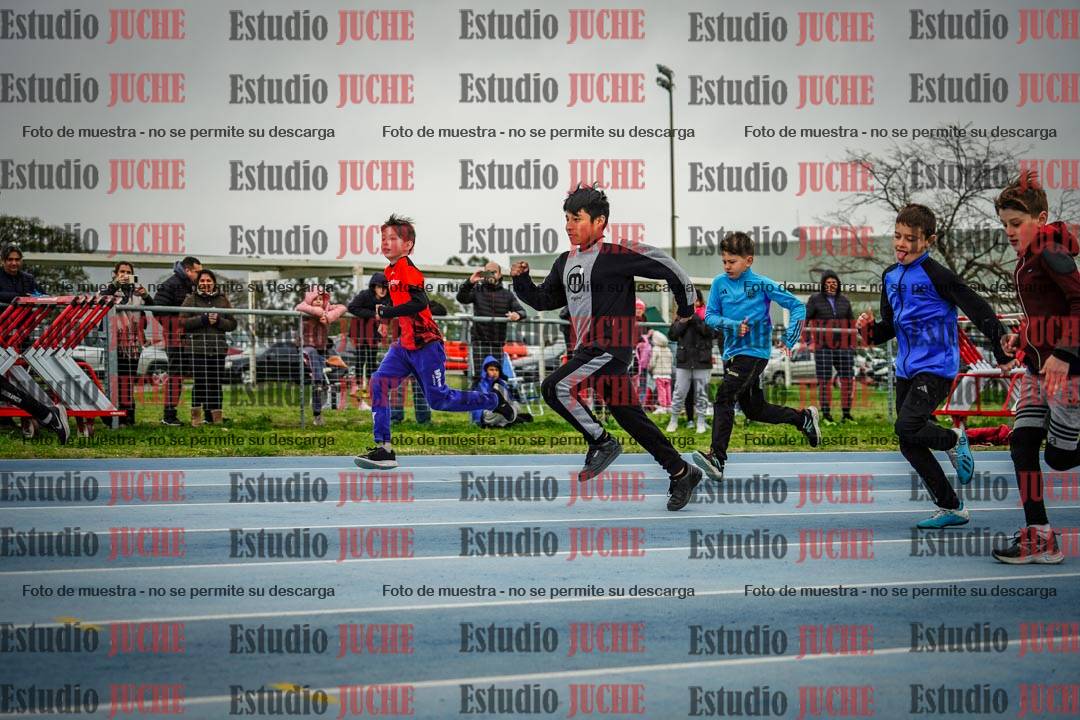 Fotos de los 50 m llanos de varones - U12