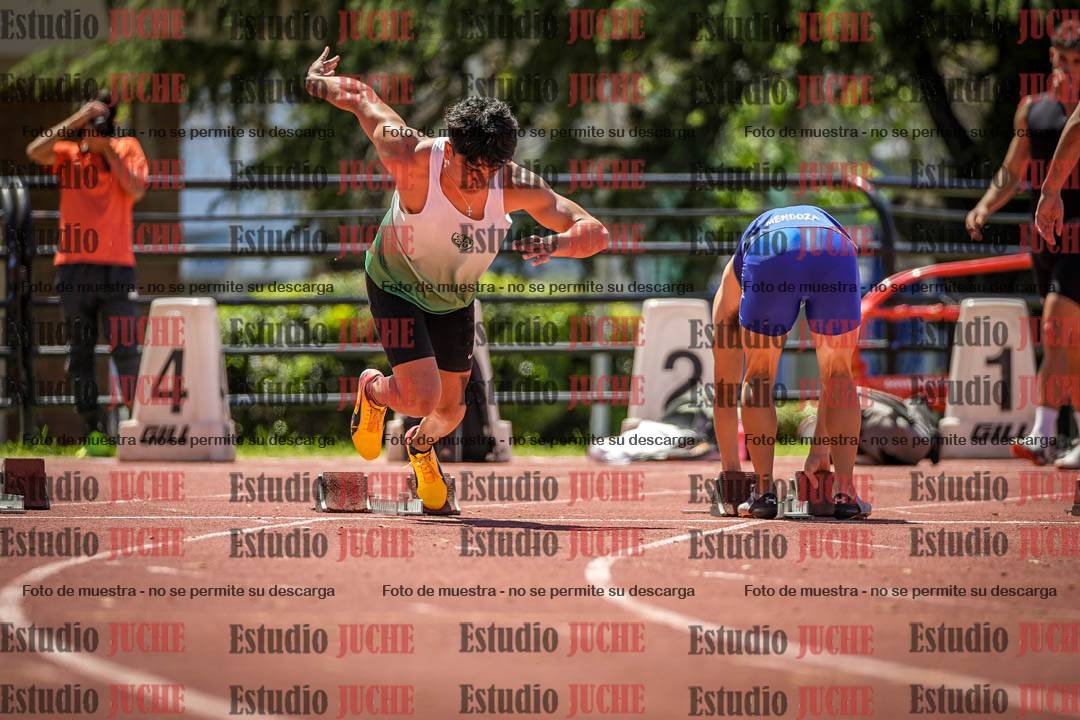 Fotos de los 100 m llanos de varones