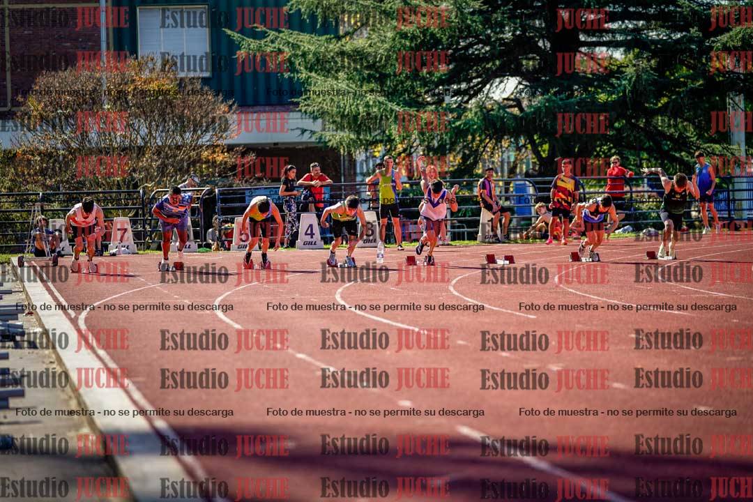 Fotos de los 100 m llanos de varones