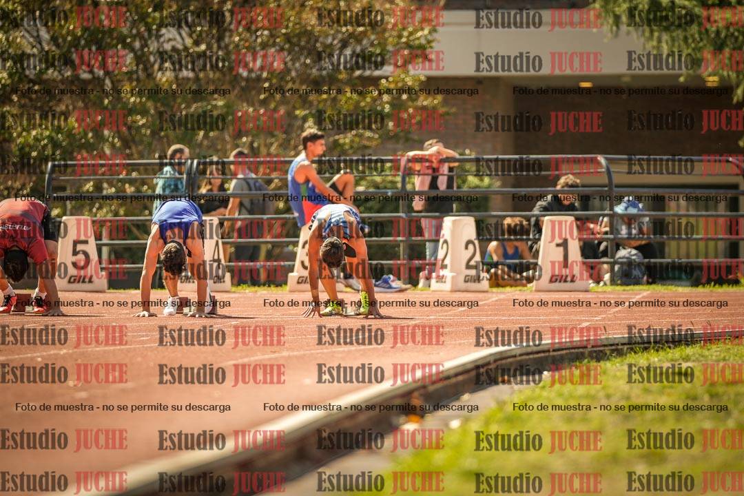 Fotos de los 100 m llanos de varones