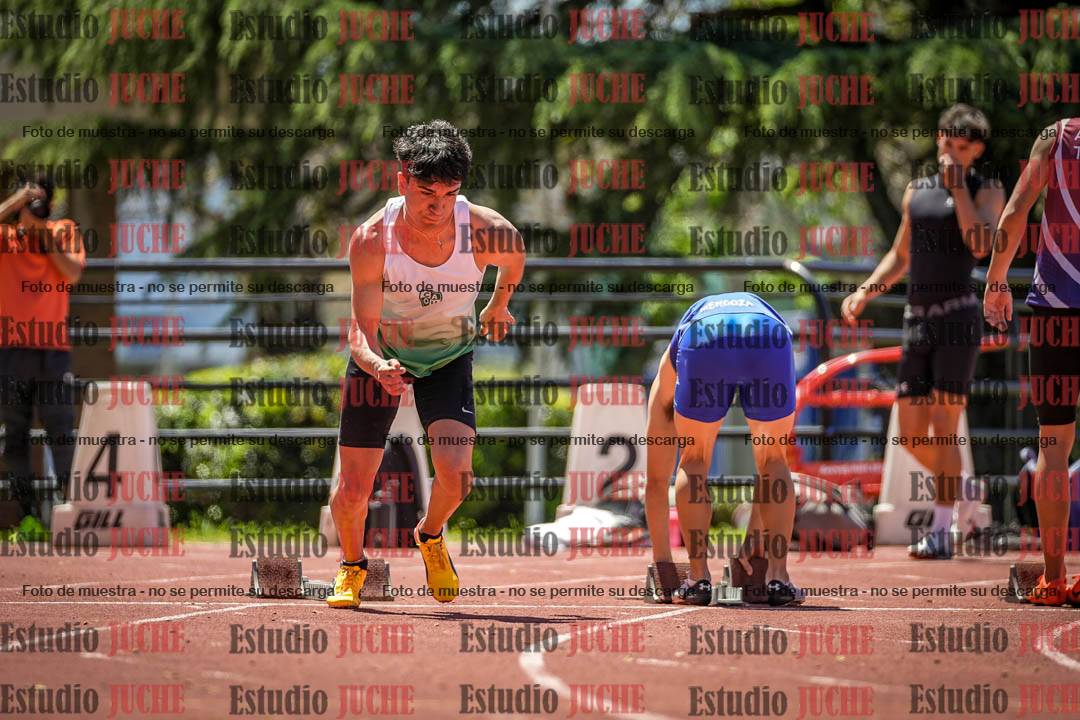 Fotos de los 100 m llanos de varones