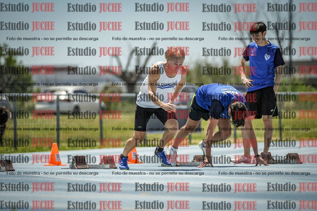 Fotos de los 100 m llanos de varones