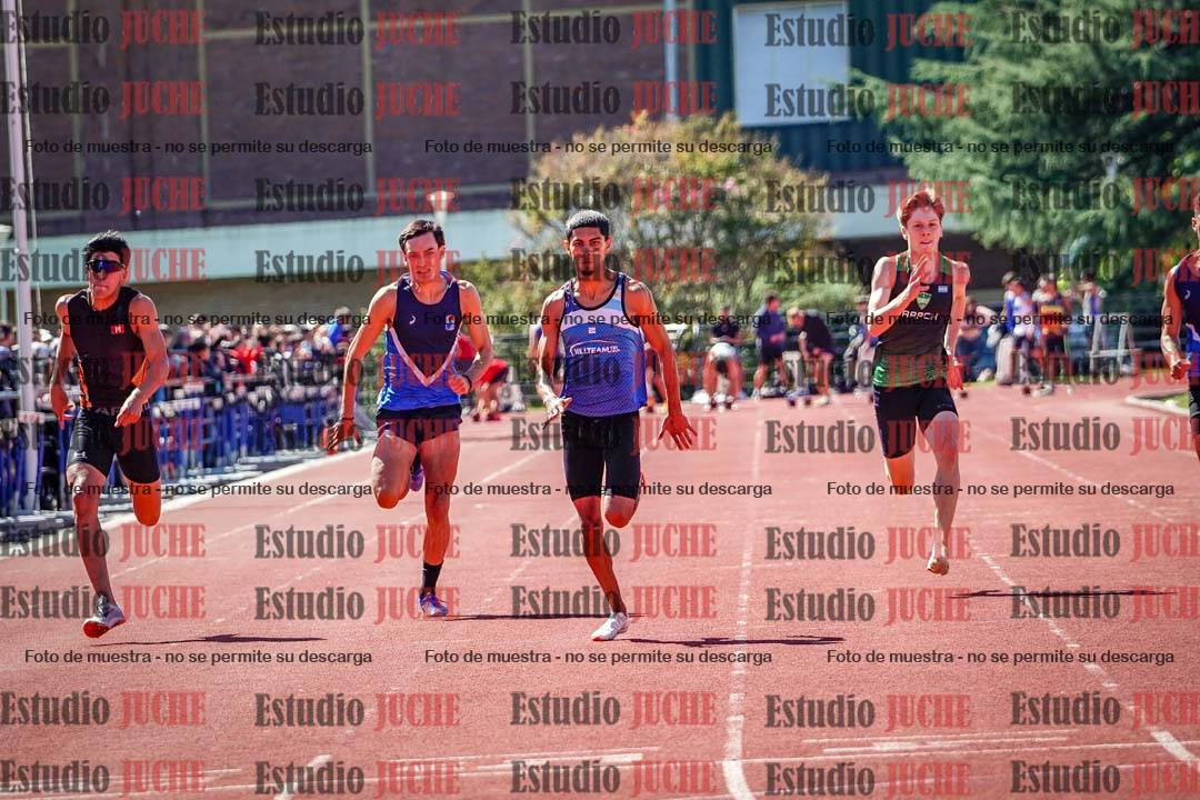 Fotos de los 100 m de varones