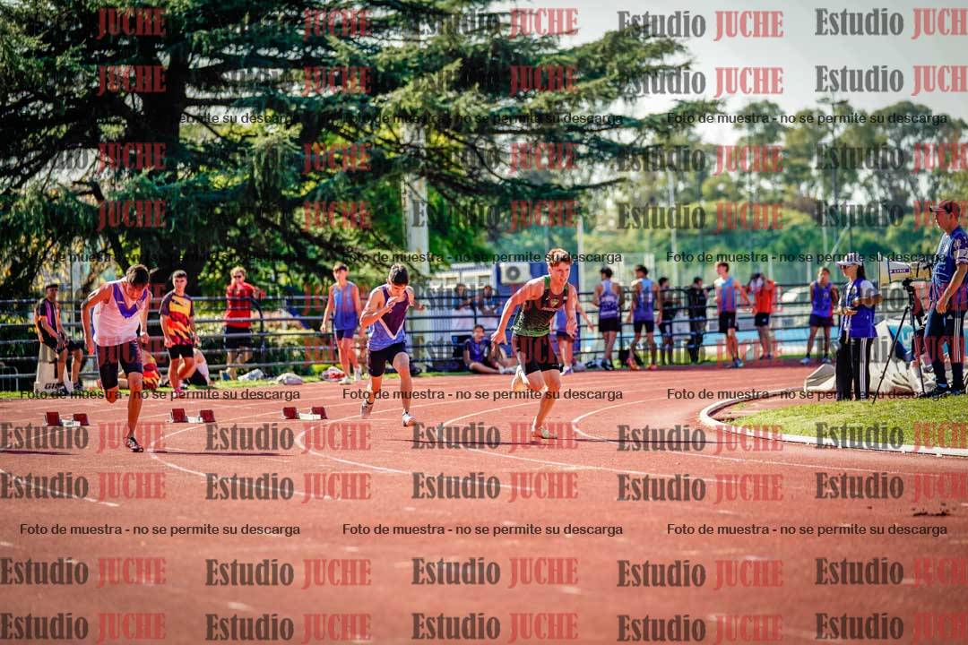 Fotos de los 100 m llanos de varones