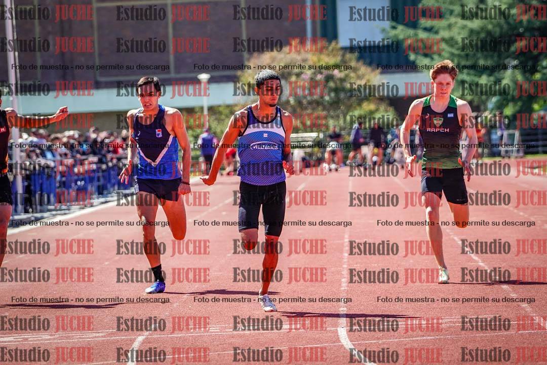 Fotos de los 100 m de varones