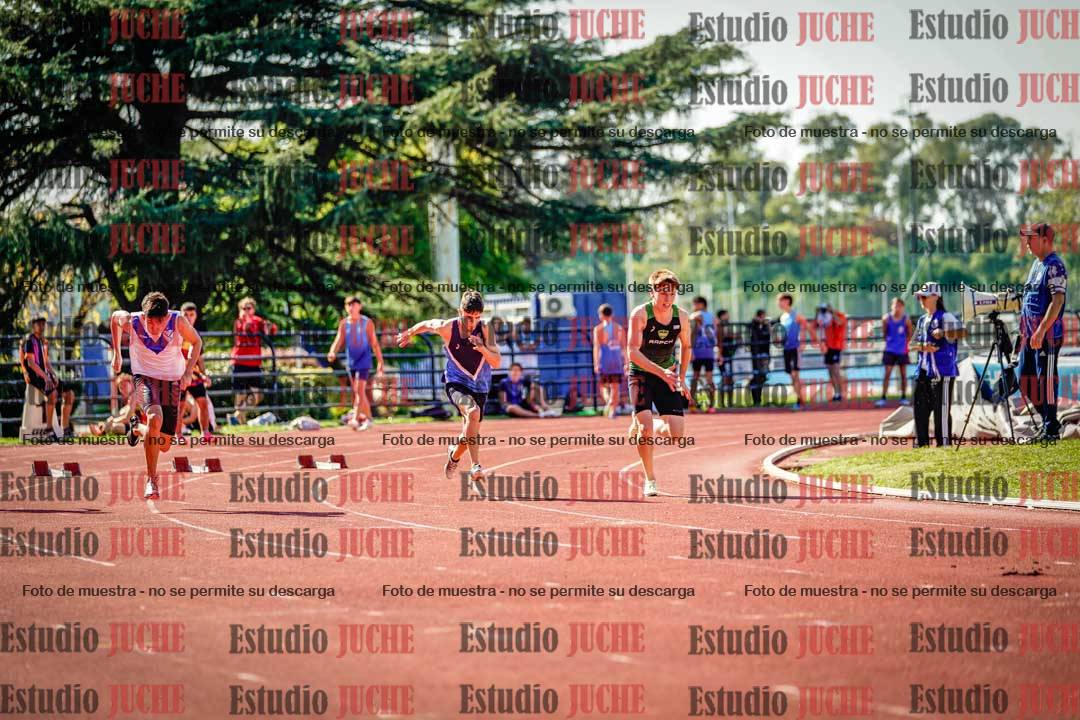 Fotos de los 100 m llanos de varones