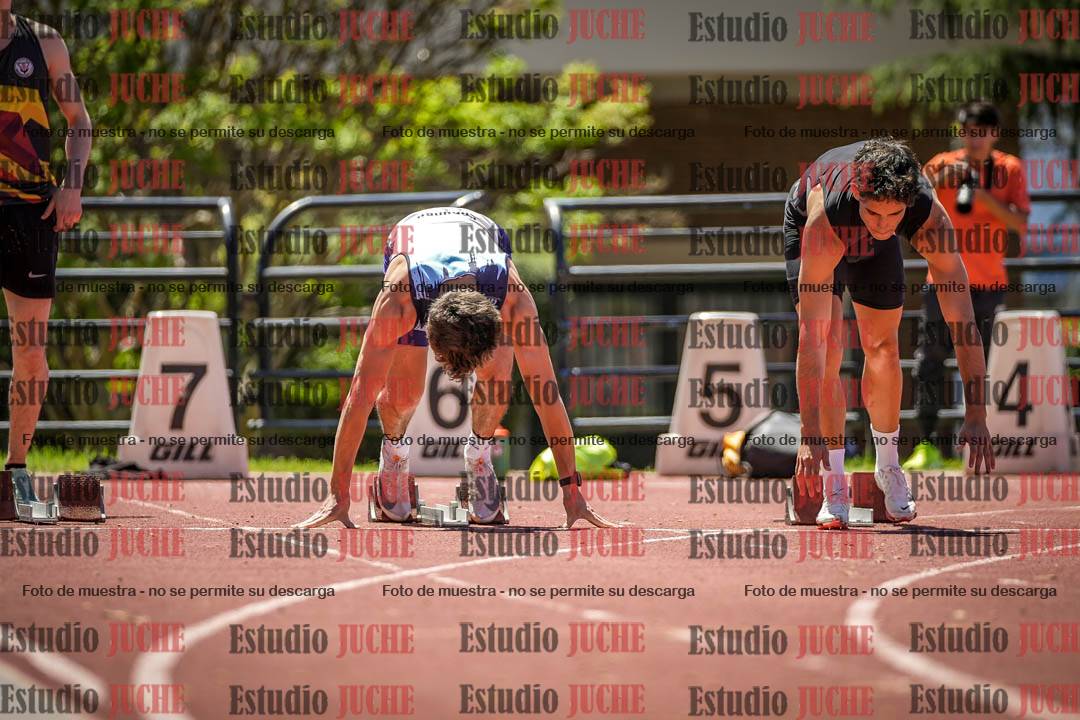 Fotos de los 100 m llanos de varones