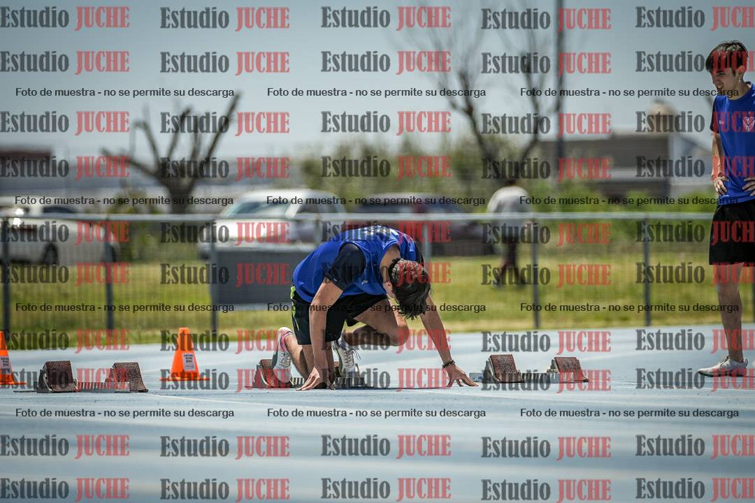 Fotos de los 100 m llanos de varones