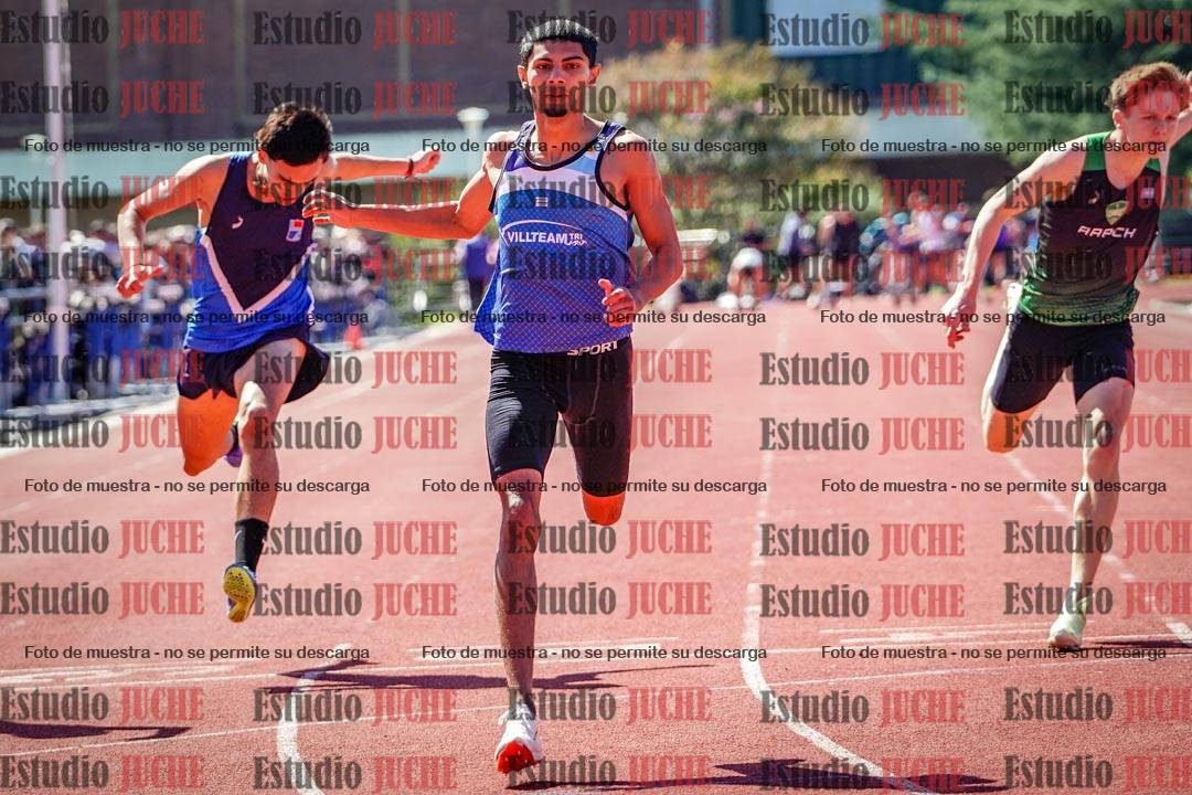 Fotos de los 100 m de varones