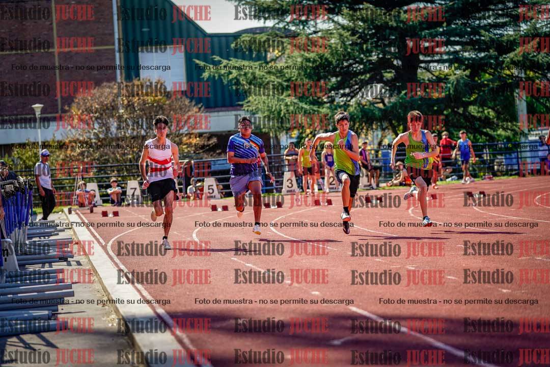 Fotos de los 100 m llanos de varones