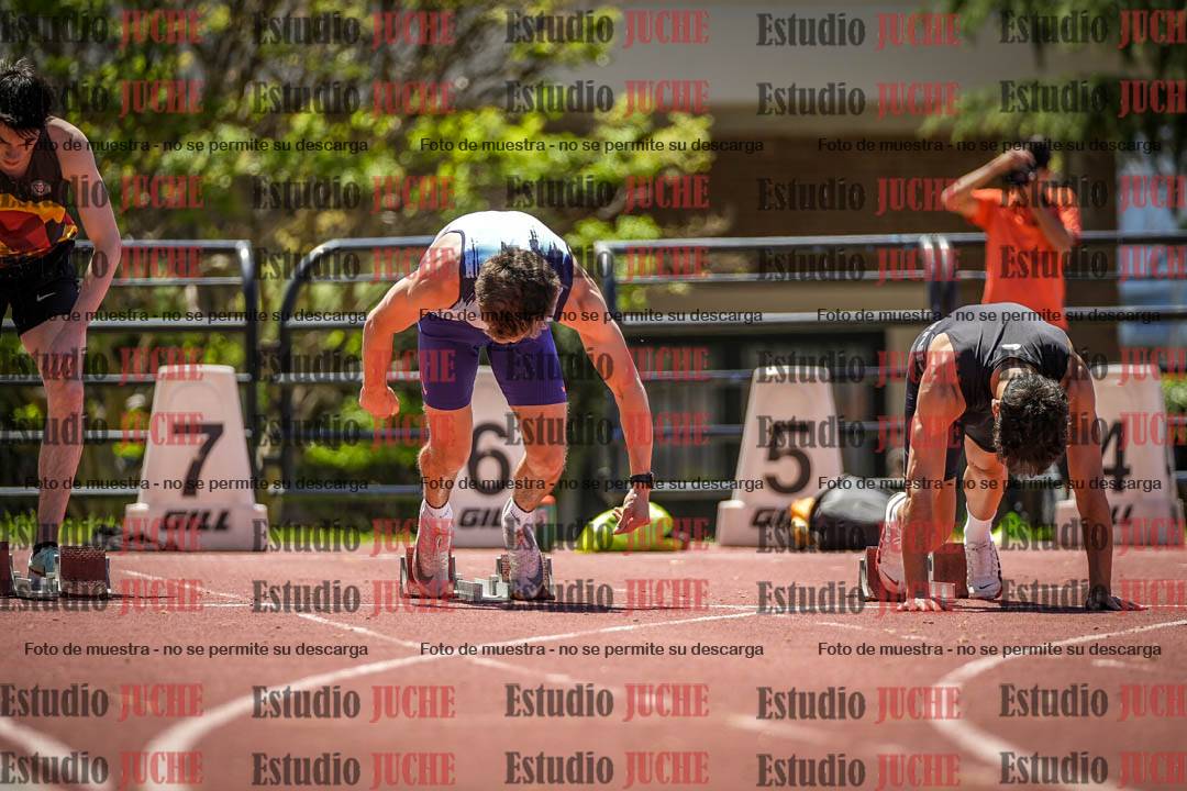Fotos de los 100 m llanos de varones