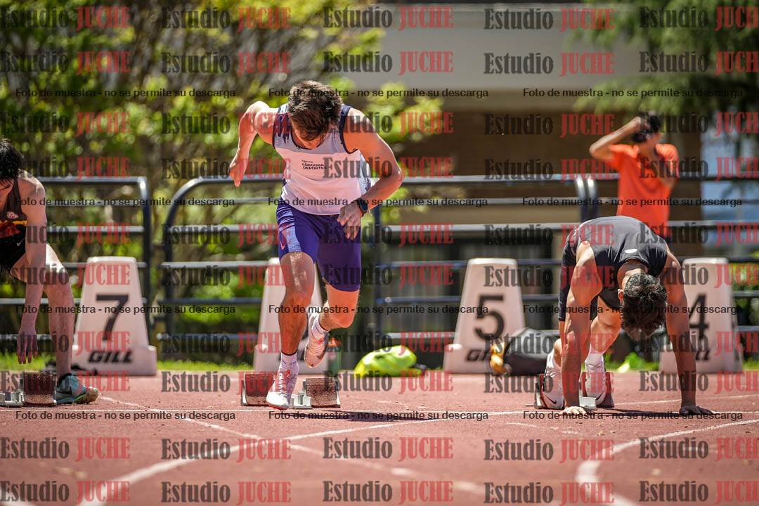 Fotos de los 100 m llanos de varones